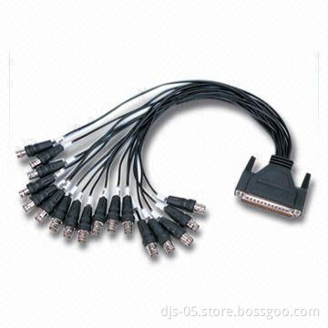 Multimedia Cable, DB 37 M to 17* BNC F Cable with Standard Copper Wire, OEM Orders are Welcome